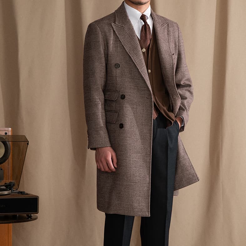 Chaqueta de abrigo hombre invierno largo medio