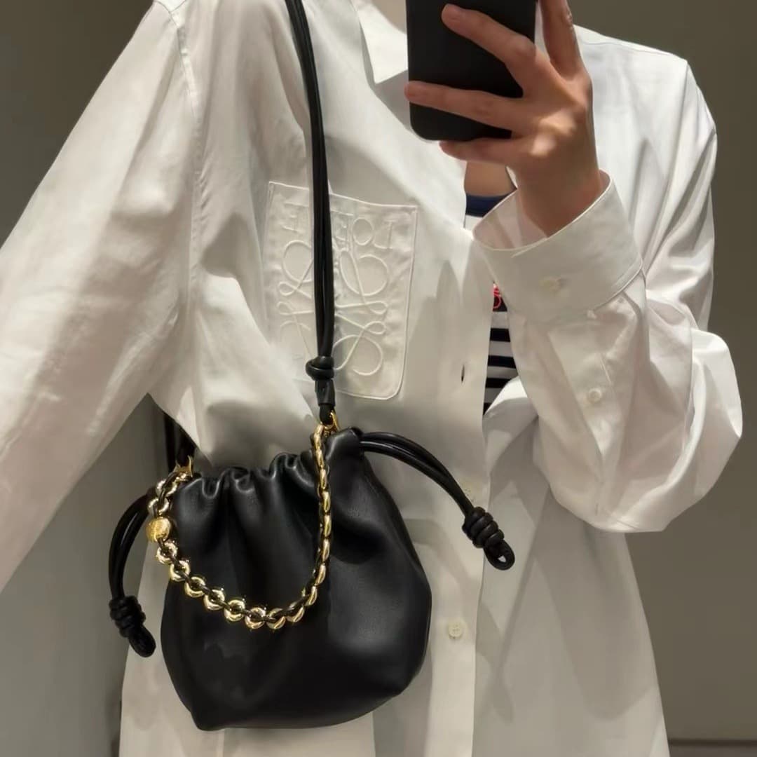 Bolsa bandolera de cuero genuino