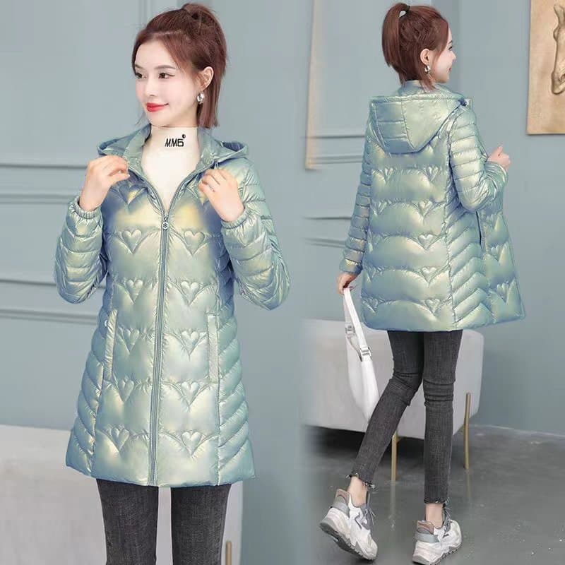 Abrigo de invierno acolchado con estilo literario retro