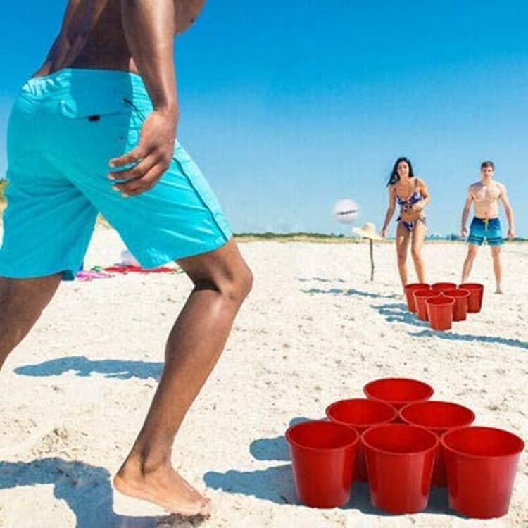 Juego de playa con cubeta para actividades al aire libre