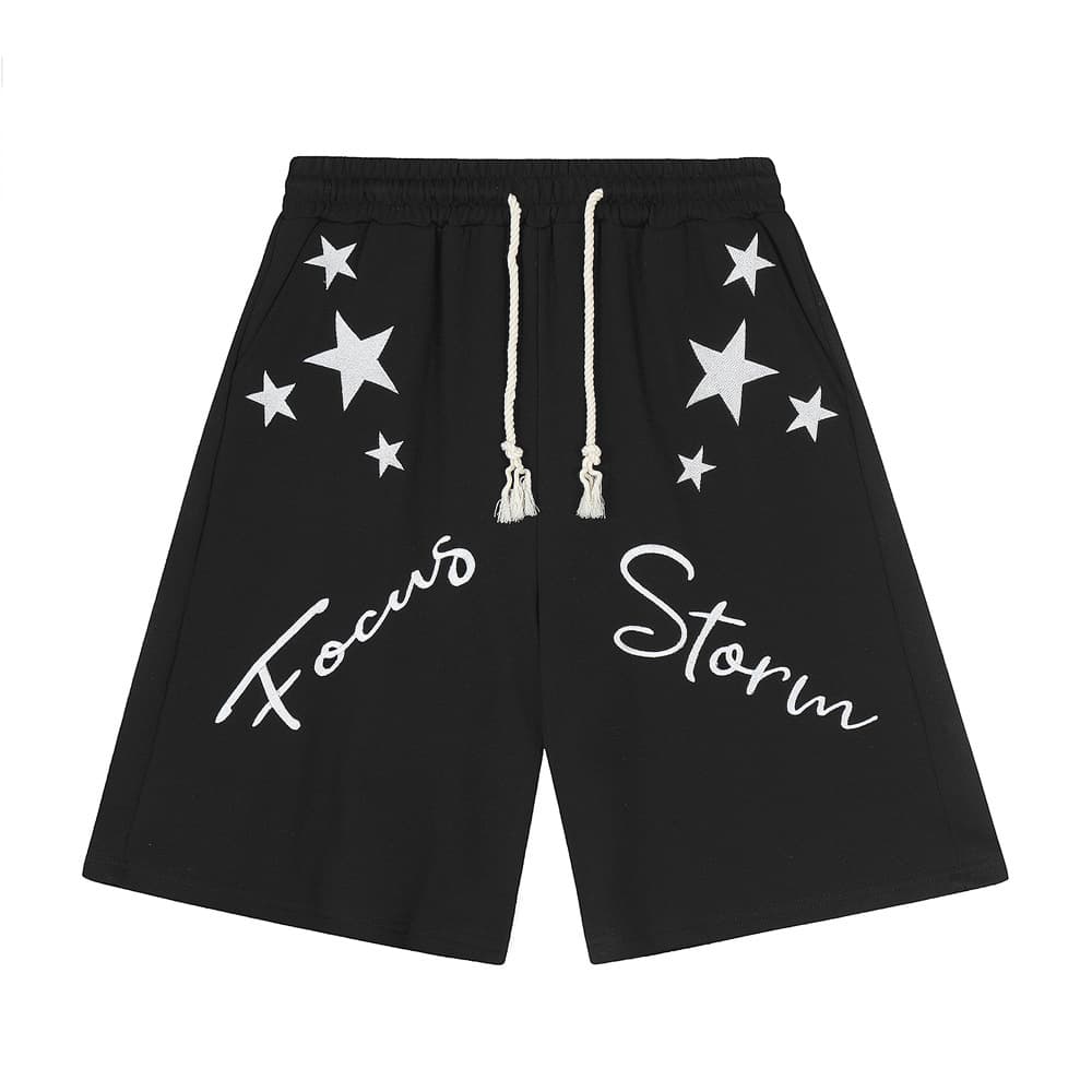 Pantalones cortos con estrella bordada