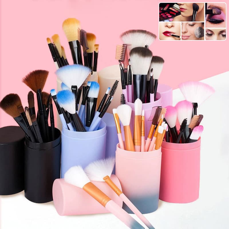 Juego de 12 pinceles de maquillaje