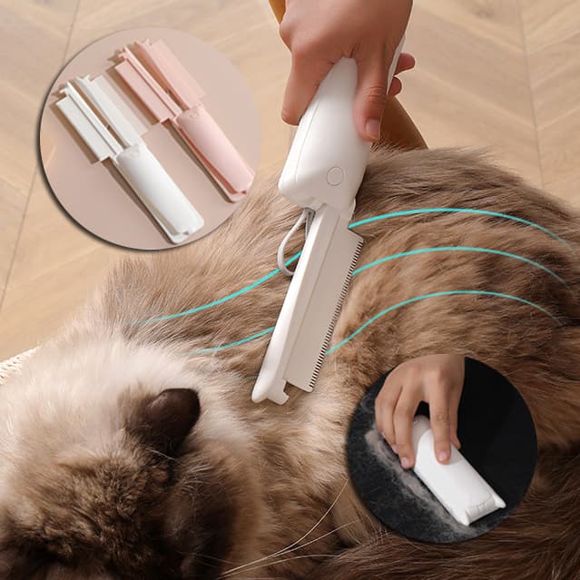 Cepillo desmañador para perros y gatos, remover cabello
