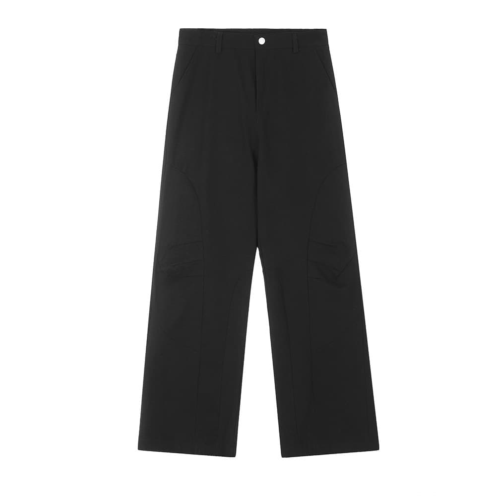 Pantalón casual retro americano, algodón puro, cintura media