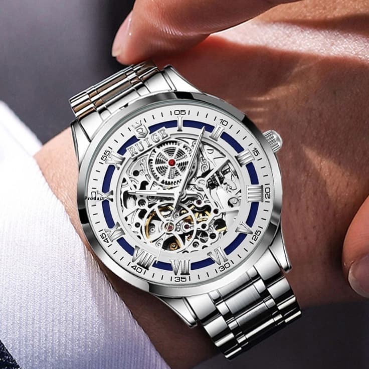 Reloj automático de dos caras para hombre