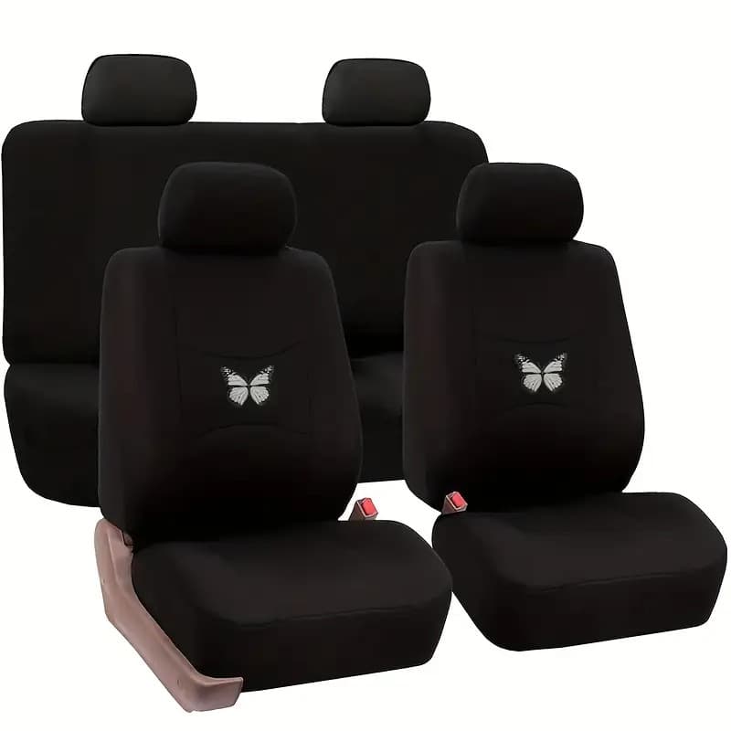 Funda de asiento auto 5 piezas, diseño clásico con espuma de 2 mm