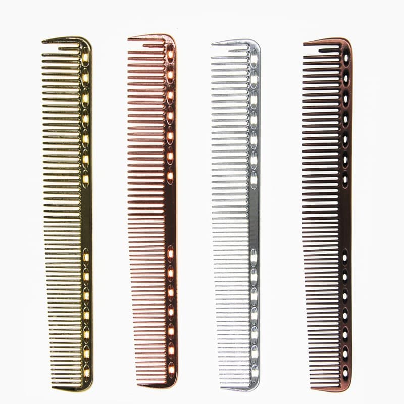 Peine profesional de aluminio espacial para cabello
