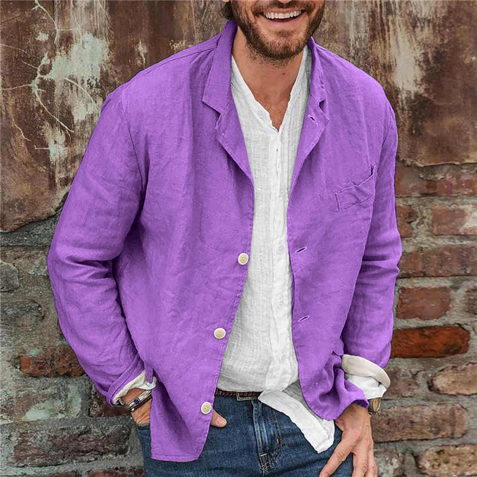 Saco casual holgado para primavera y otoño