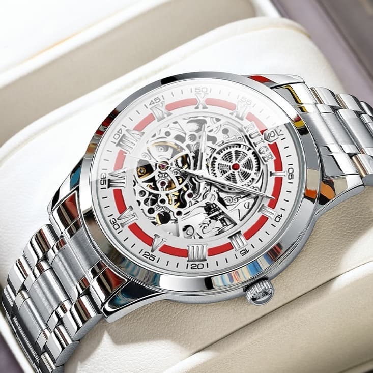 Reloj automático de dos caras para hombre
