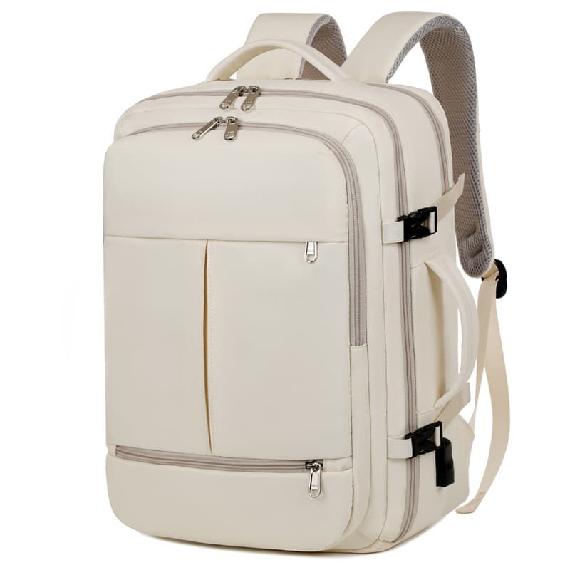 Mochila de gran capacidad con múltiples bolsillos para viaje