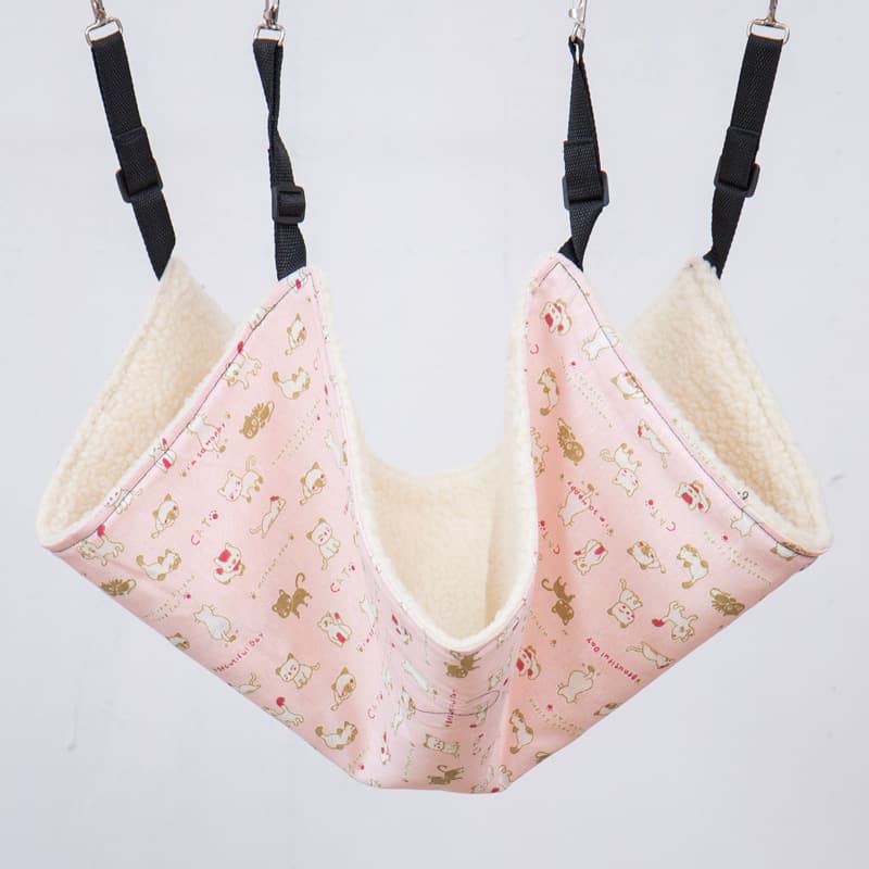 Hamaca de terciopelo lavable para gatos