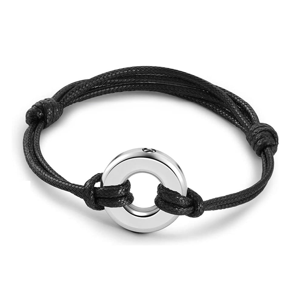 Pulsera urna para cenizas acero inoxidable
