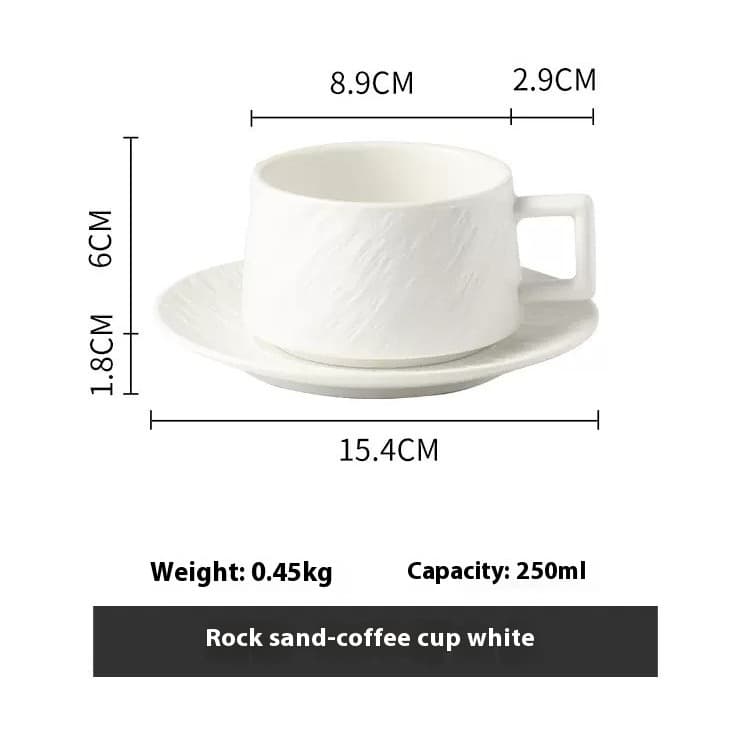 Juego de taza y plato de cerámica estilo europeo
