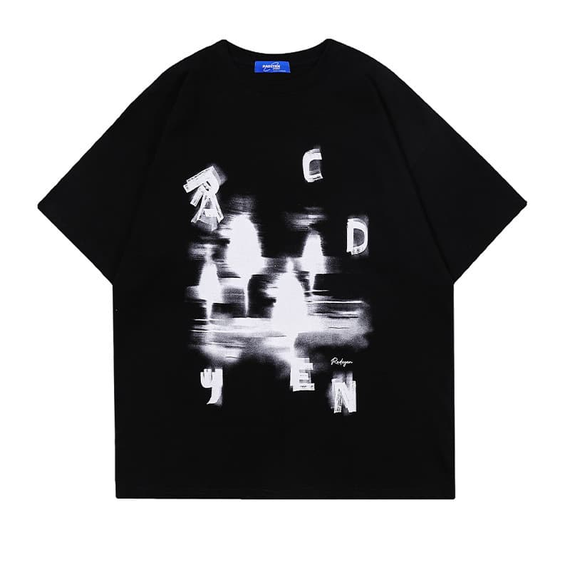 Camiseta de algodón con estilo retro y casual