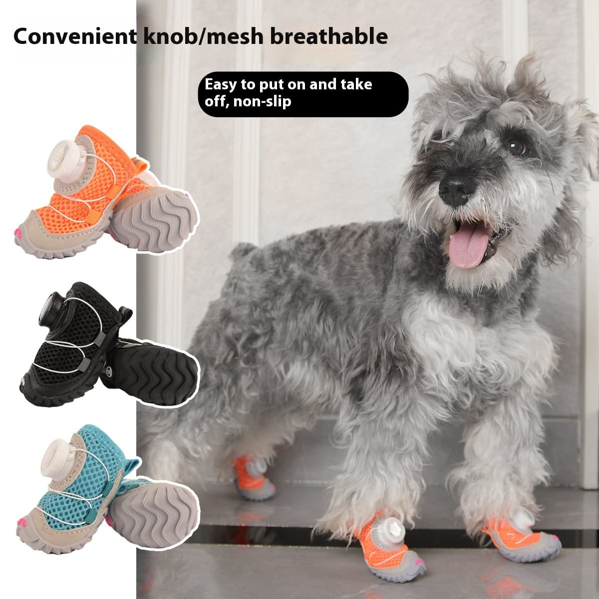 Zapatos suaves para perros pequeños, suela antideslizante