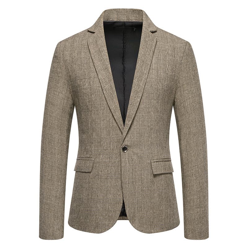 Saco casual de lana tipo tweed para hombre