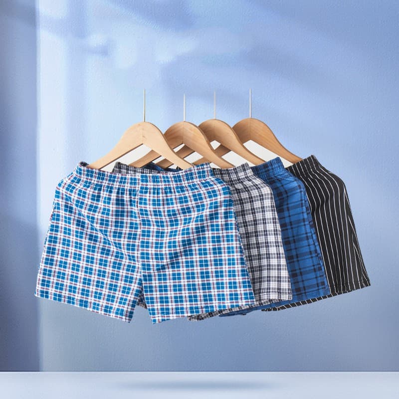 Calzoncillos de algodón para hombre transpirables en talla grande