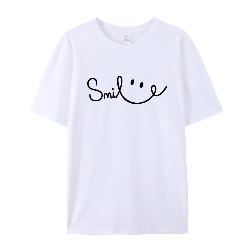Camiseta de algodón puro con estampado de carácter, manga corta