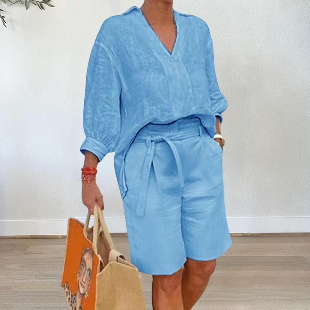 Conjunto casual para mujer: blusa y pantalón
