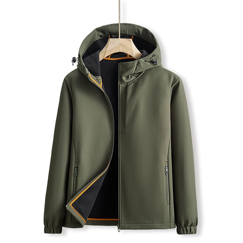 Chaqueta de concha suave resistente al viento deportiva