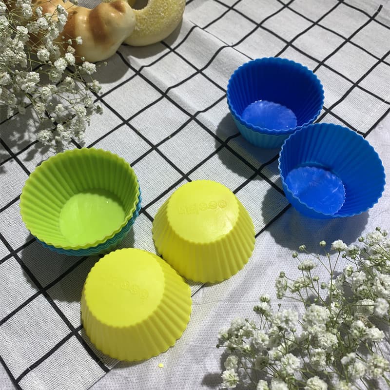 Moldes de silicona reutilizables para cupcakes, 12 piezas