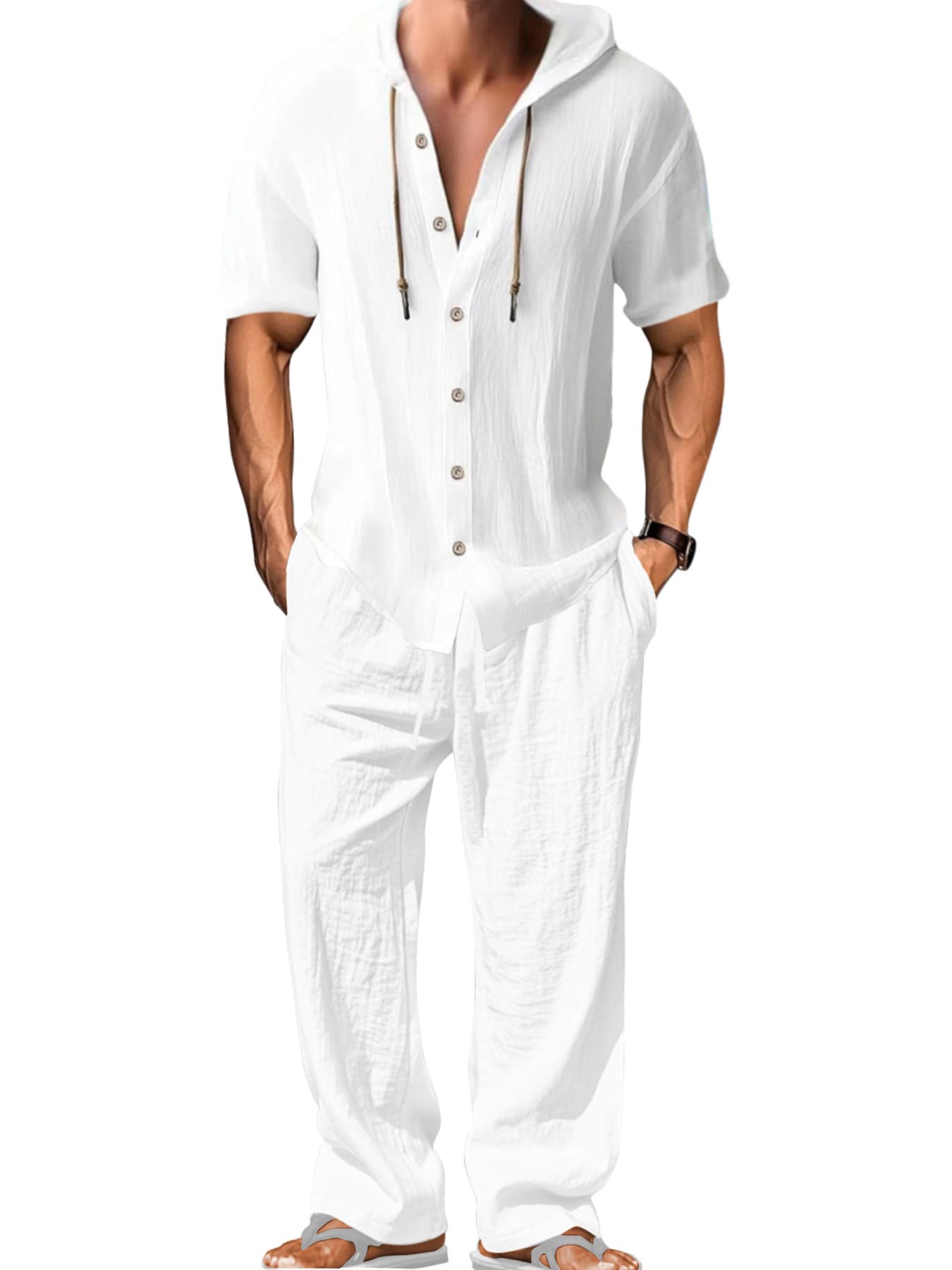Conjunto deportivo algodón hombre casual cómodo