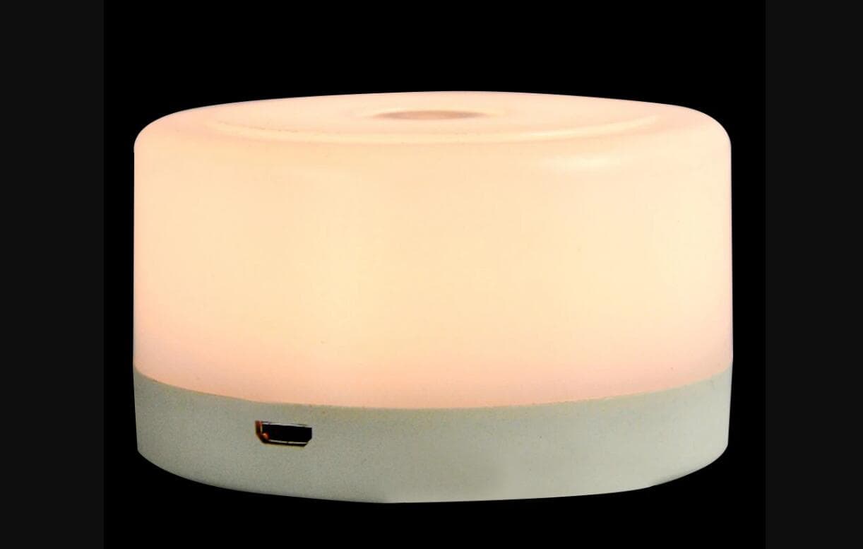 Lámpara LED portátil recargable USB luz nocturna compacta