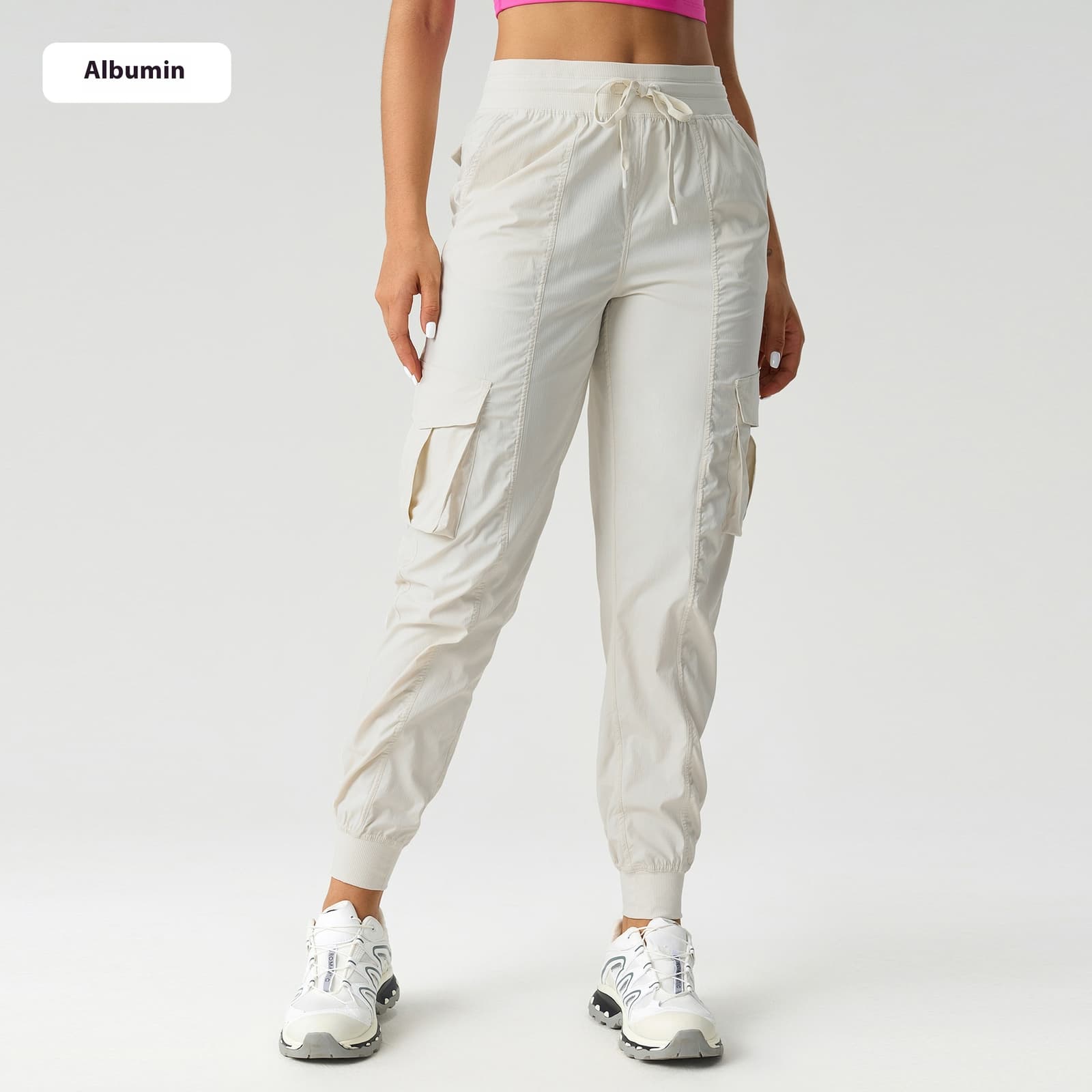 Pantalón cargo mujer transpirable secado rápido