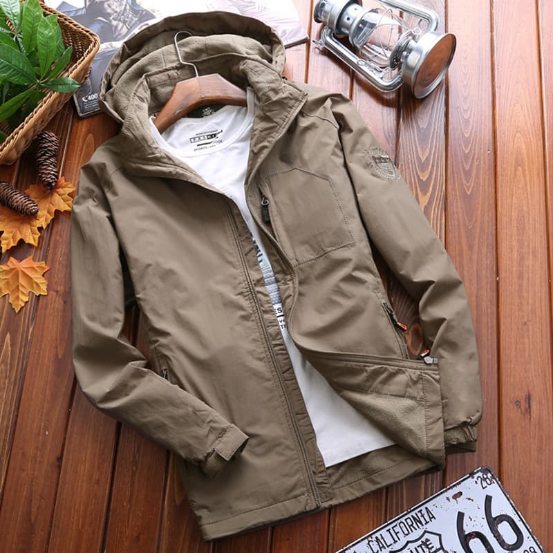 Chaqueta outdoor para montaña hombre manga larga