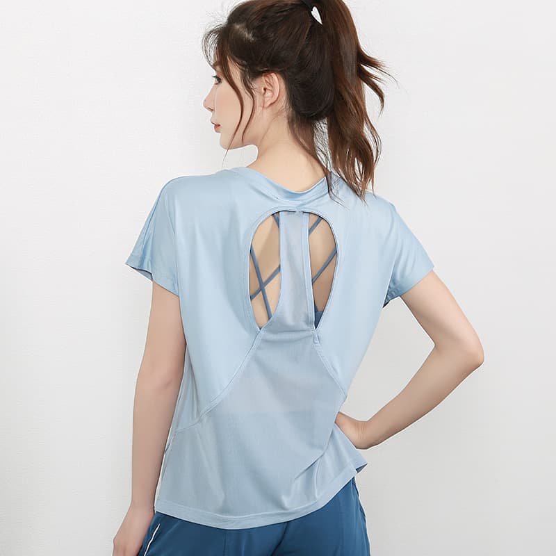 Camiseta deportiva de manga corta primavera verano