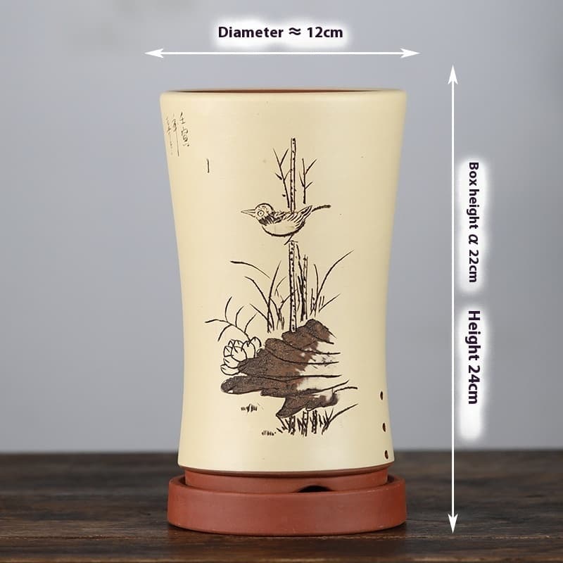 Maceta de cerámica para orquídeas