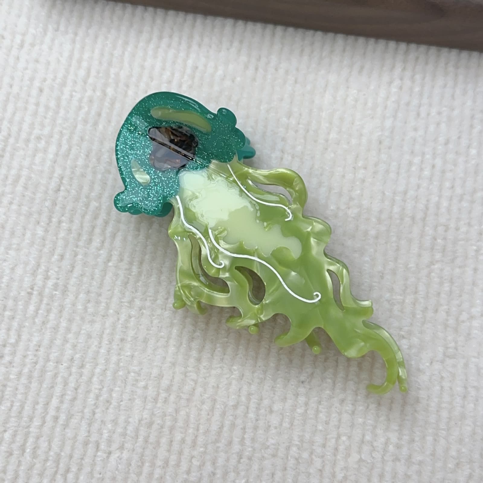 Pinza para cabello serie océano estilo tiburón
