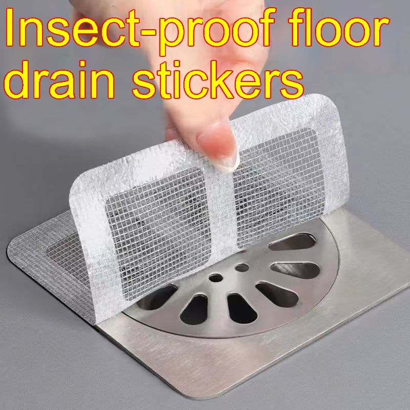 Protector adhesivo para drenaje anti-pelo e insectos