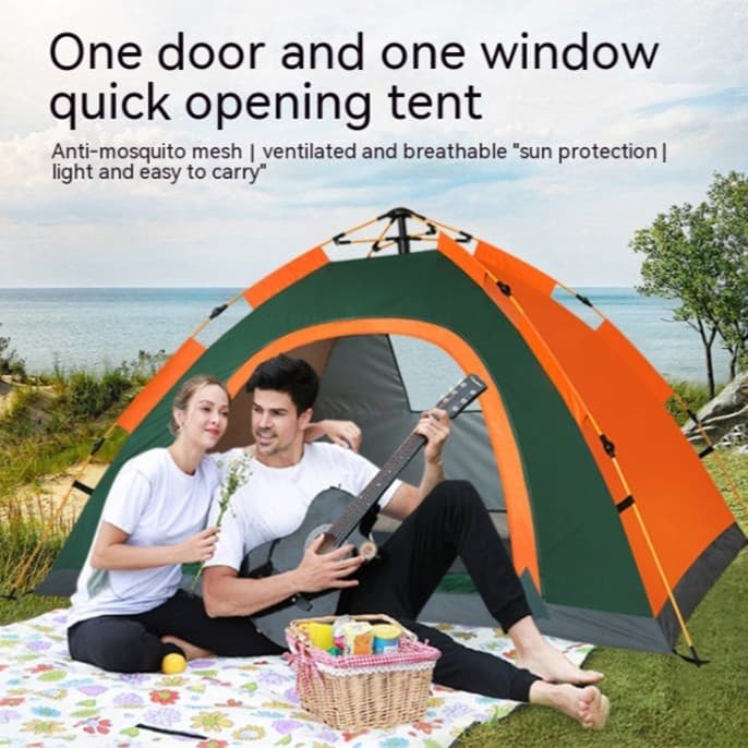 Carpa automática de camping, resistente al agua