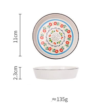 Plato de porcelana estilo japonés y coreano
