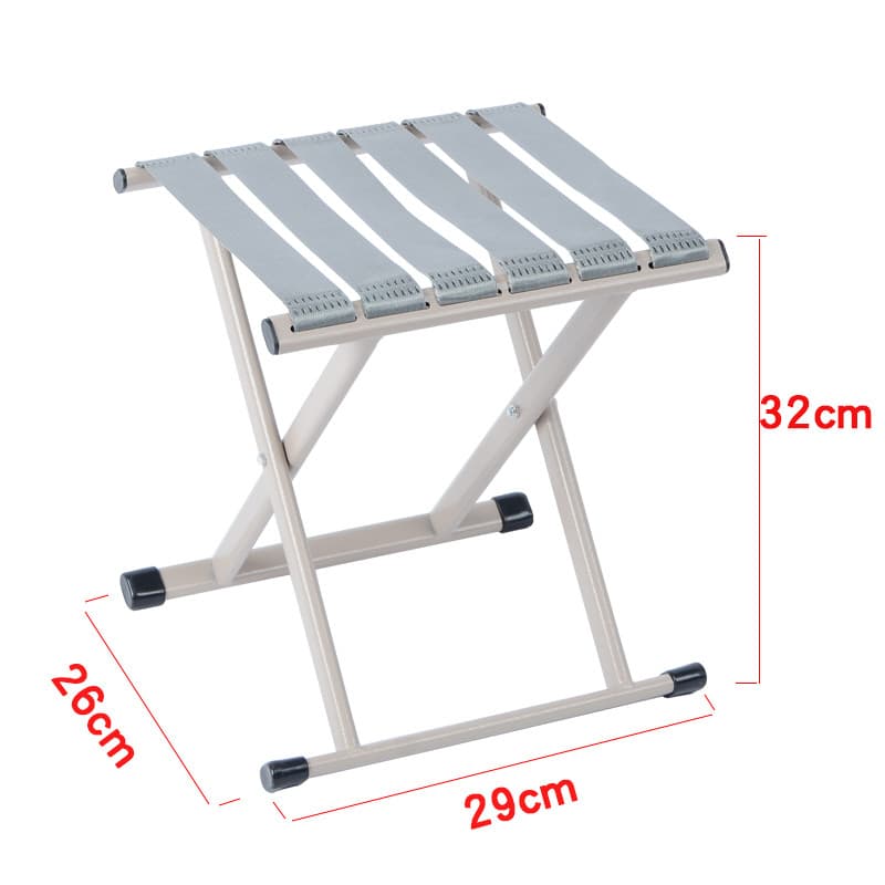 Silla plegable portátil para exteriores, estructura metálica