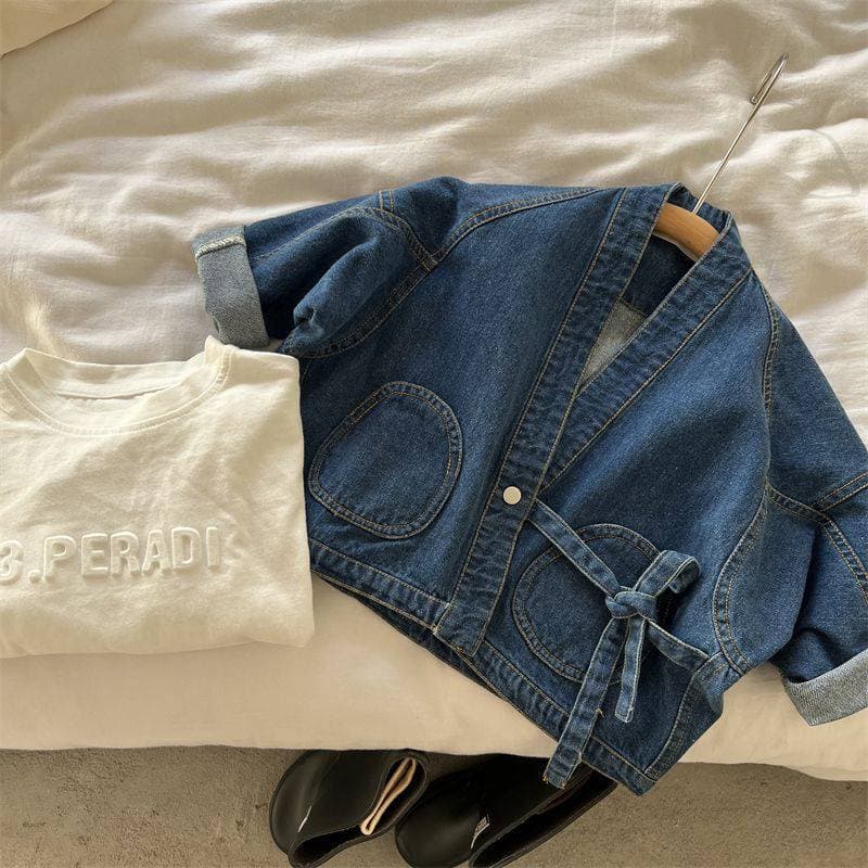 Chaqueta denim Tether de algodón