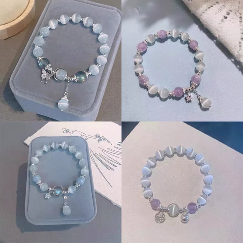 Pulsera de ojo de gato con cristal avanzado