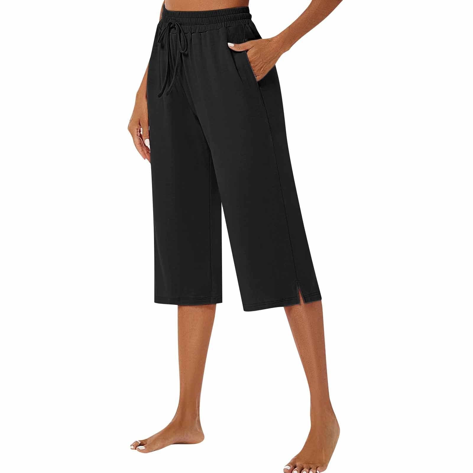 Pantalones de poliéster con drape retro y talle alto