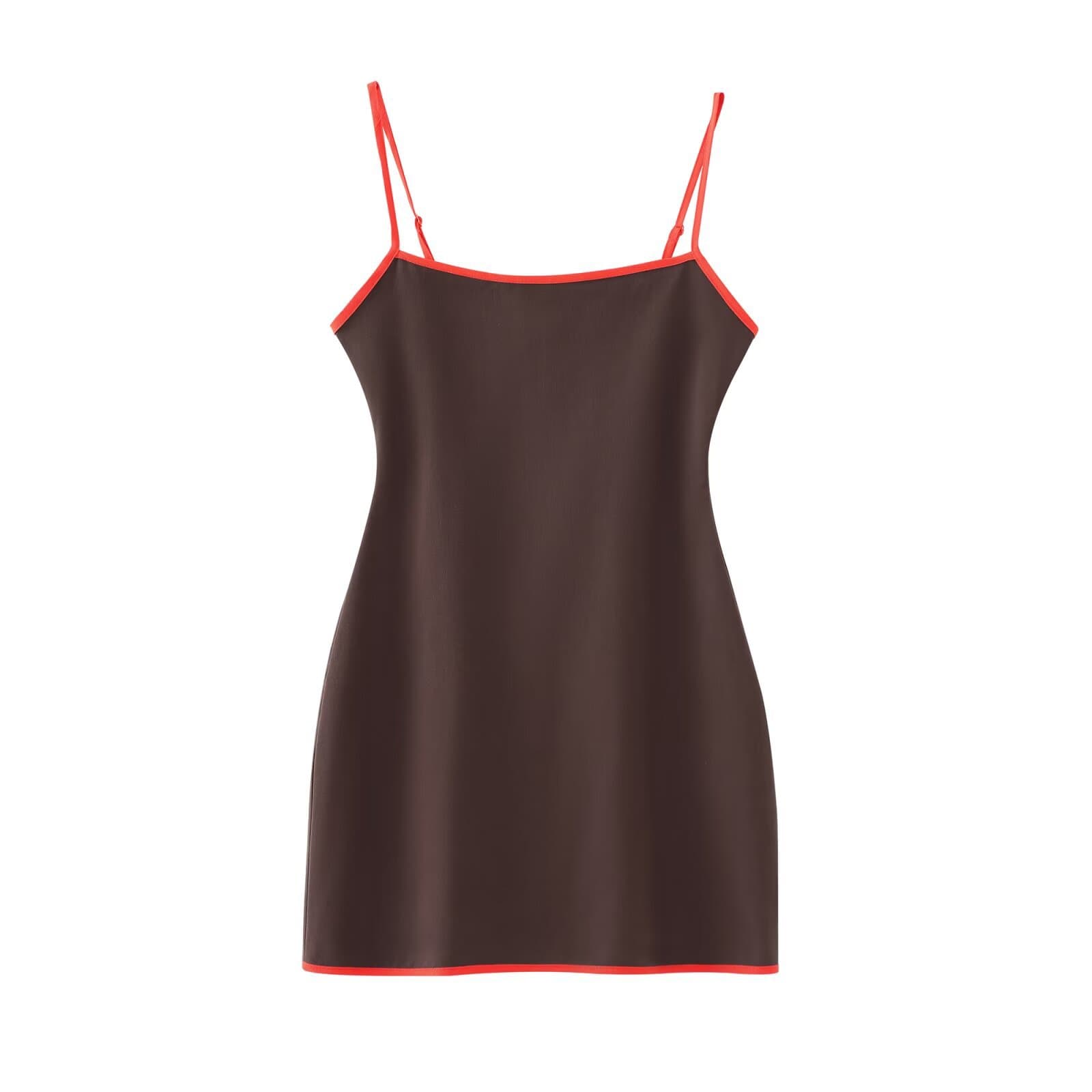 Vestido elegante con tirantes ajustables de corte sencillo