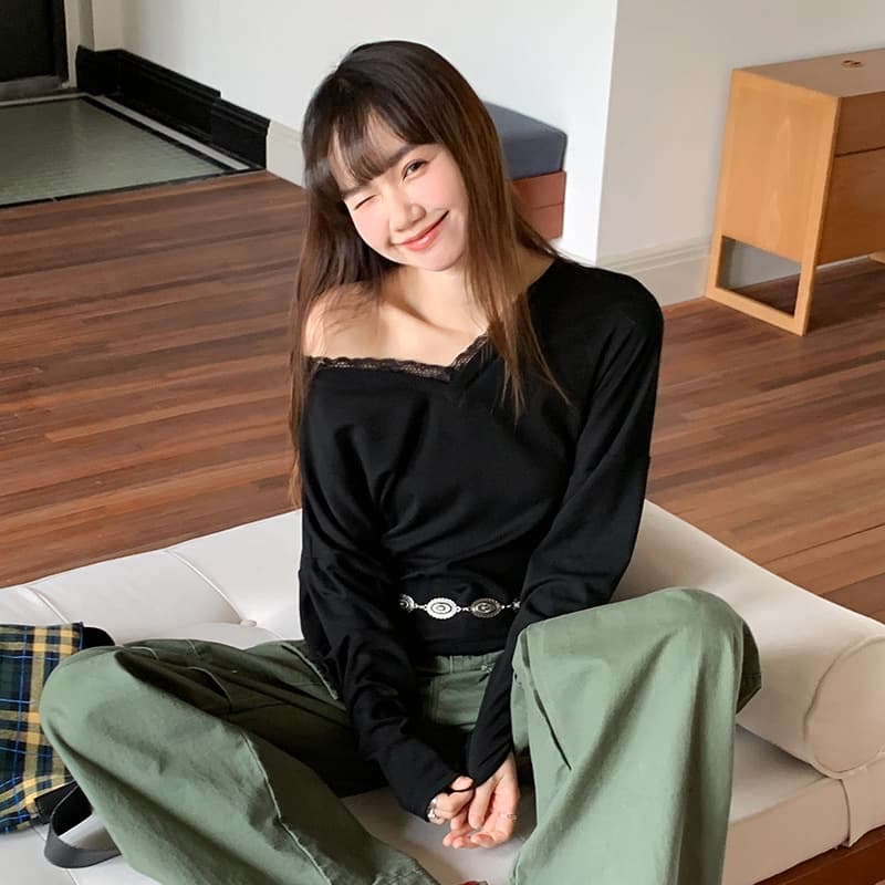 Blusa versátil de manga larga para capas