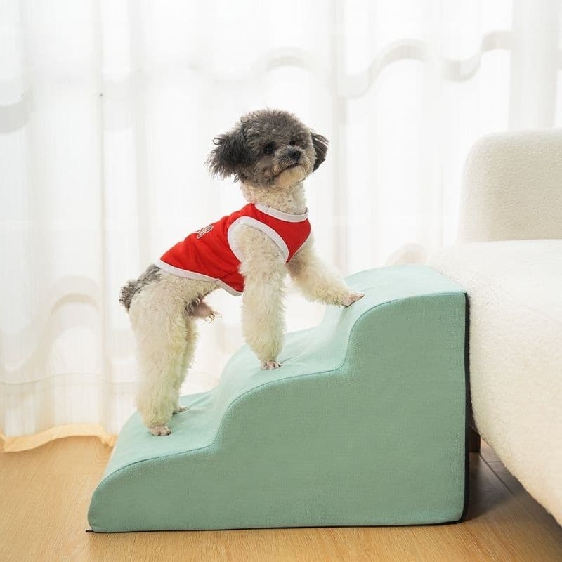 Escaleras de madera para cama de mascotas, rampa