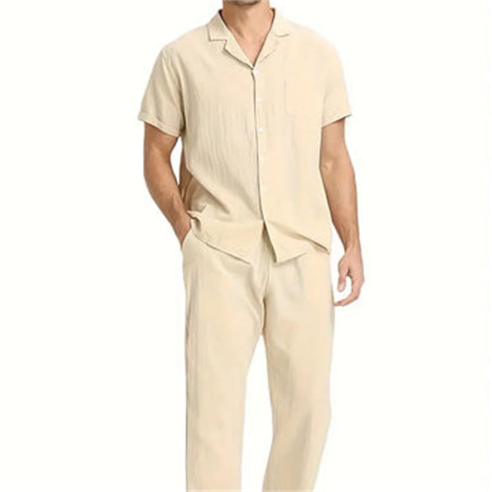 Traje deportivo casual de manga corta para hombre