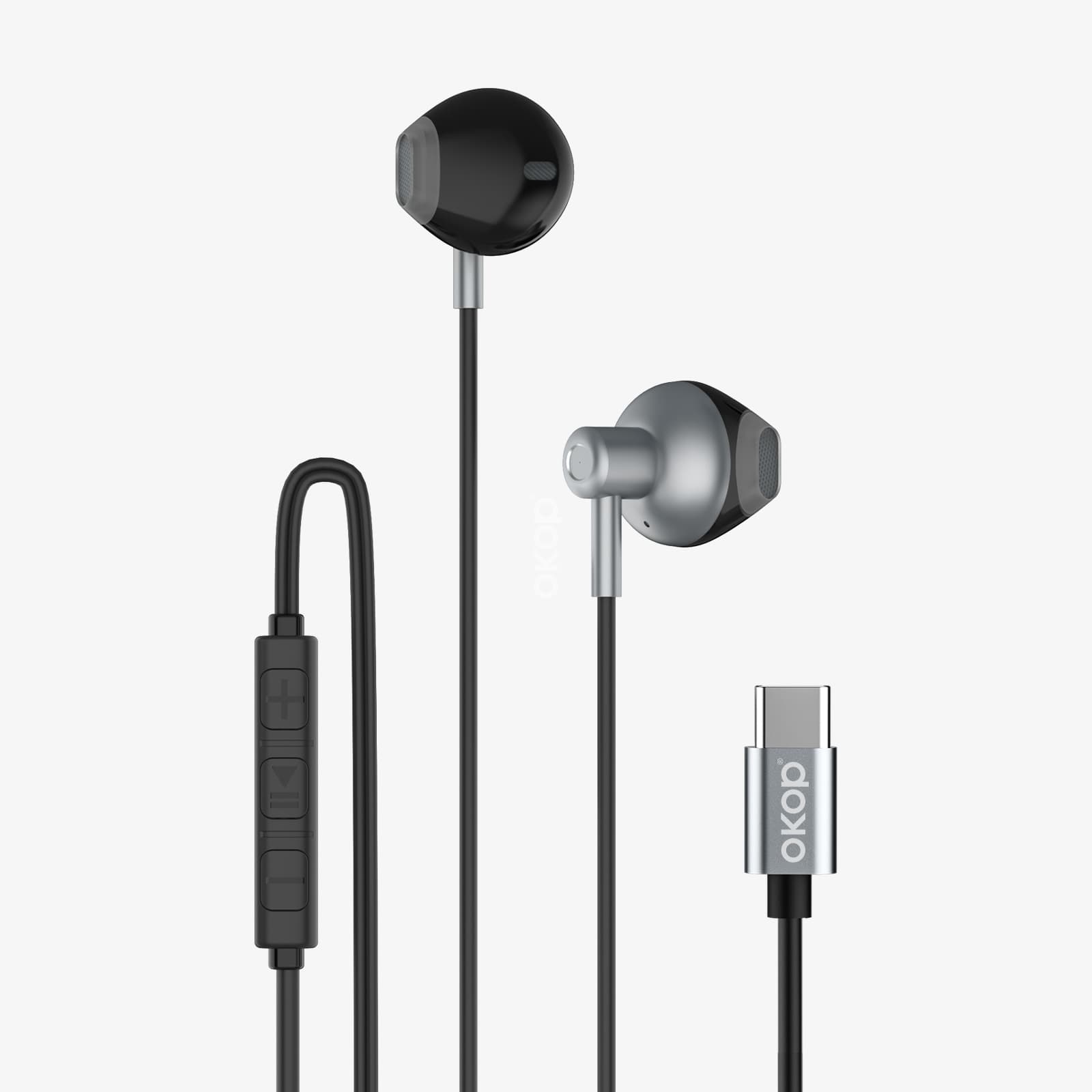 Auriculares alámbricos USB-C con audio de alta calidad