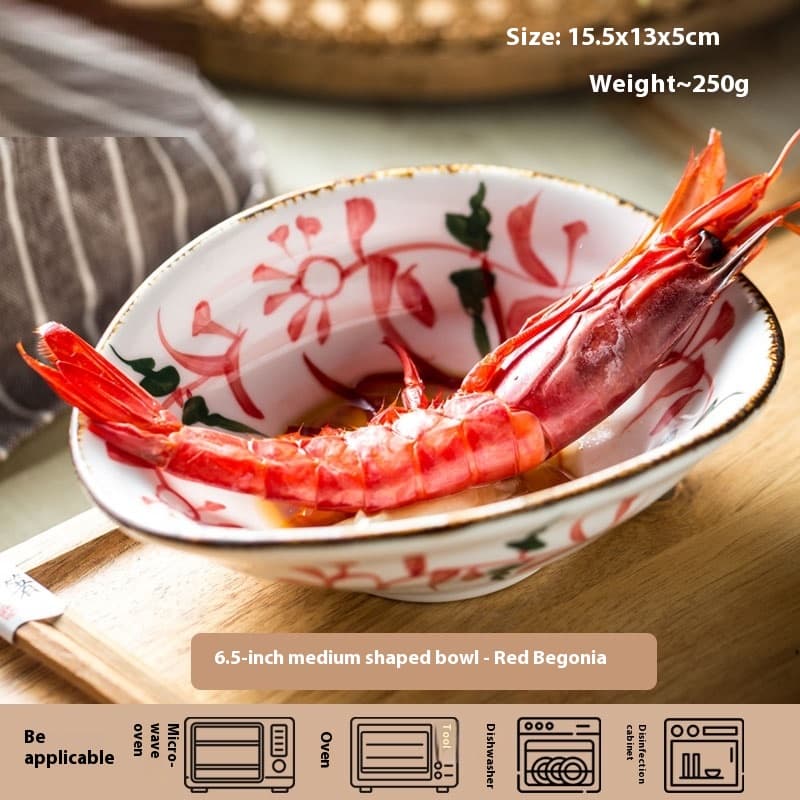 Tazón irregular estilo japonés 6.5 pulgadas