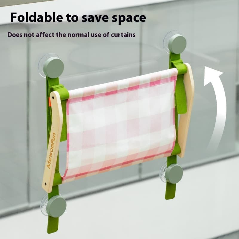 Hamaca para gatos con ventosa para ventanas