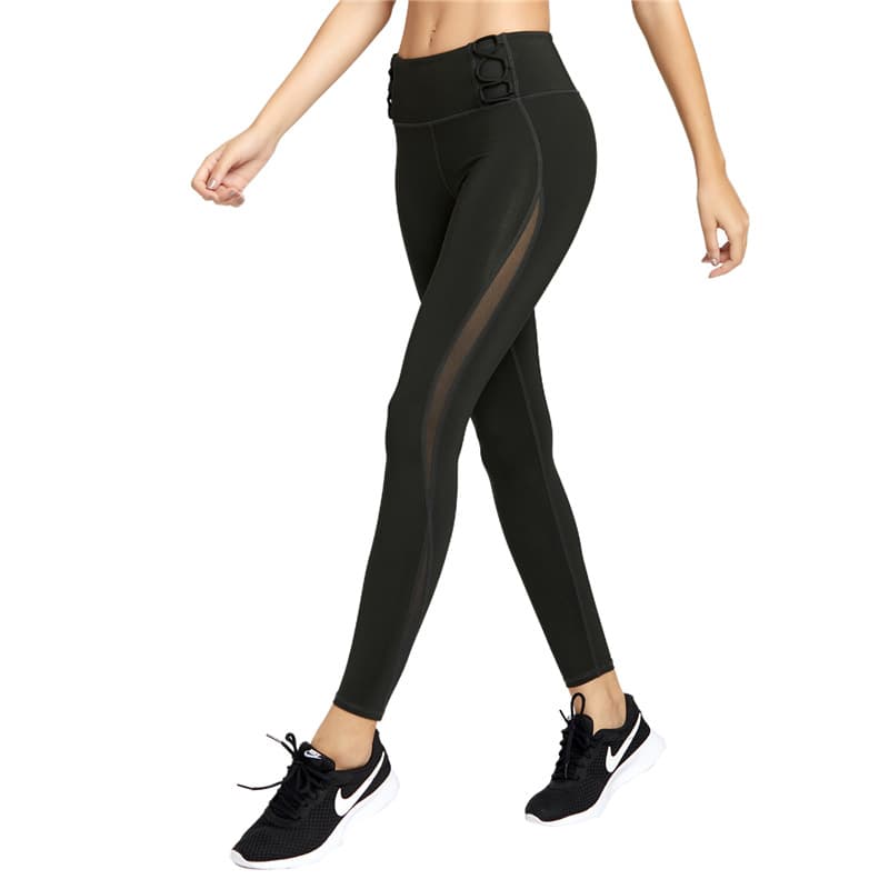 Pantalones de yoga ajustados para mujer con talle alto