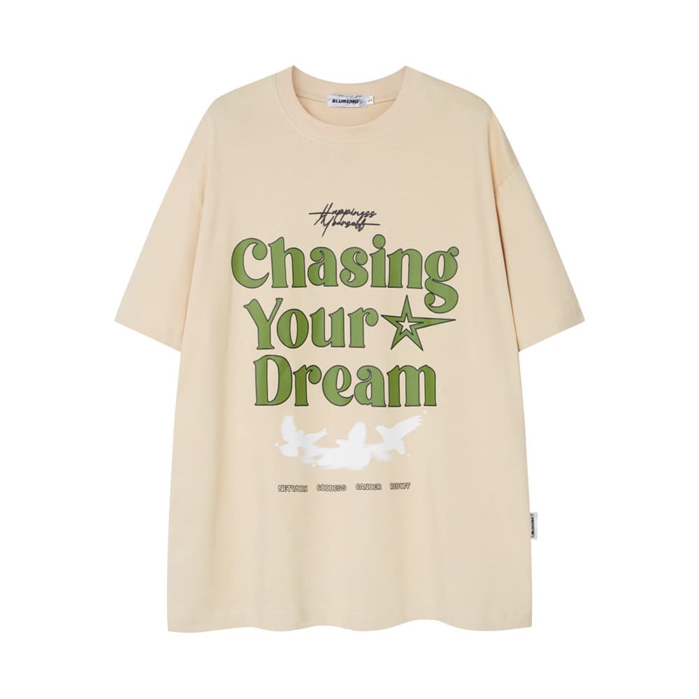 Playera de hombre estampada con mensaje de paz