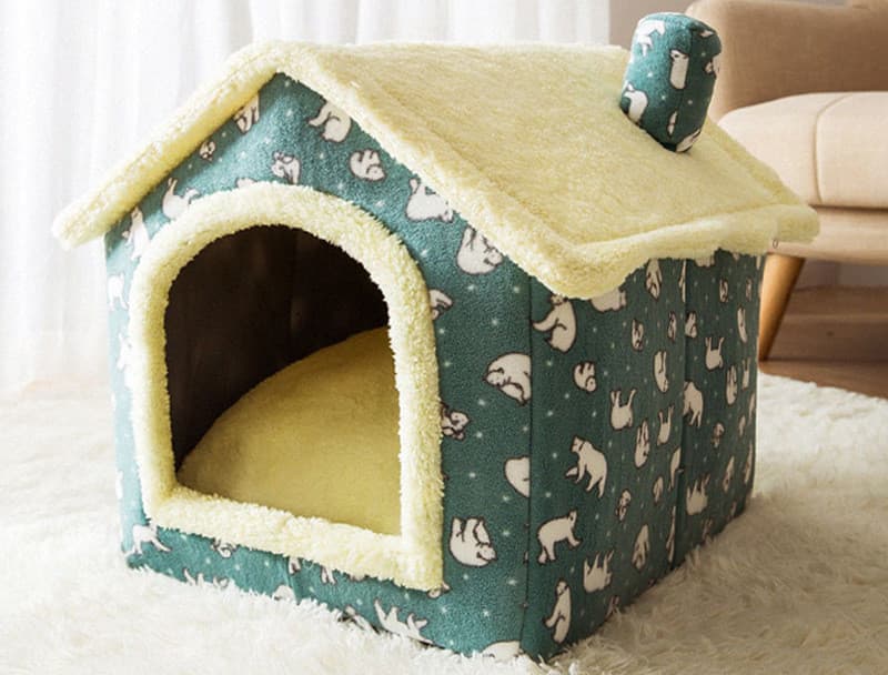 Casa plegable acogedora para perros y gatos