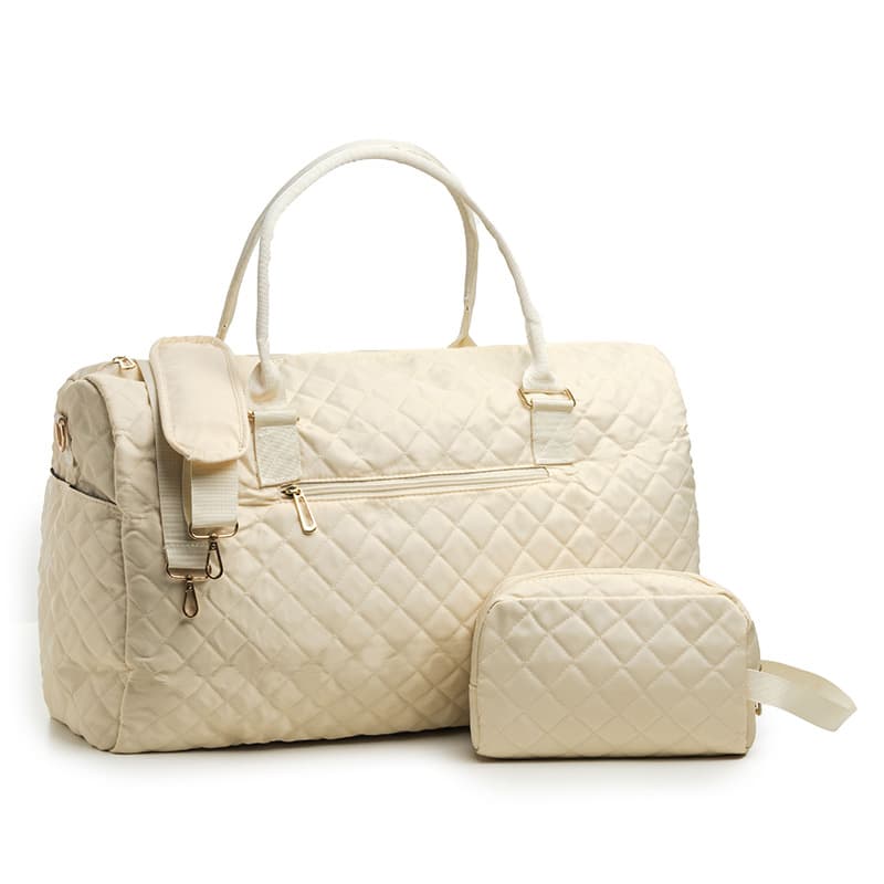 Bolsa viaje acolchada cuadros mujer